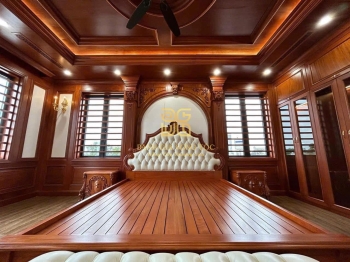 Giường cao cấp gỗ tự nhiên phong cách hiện đại, đẳng cấp